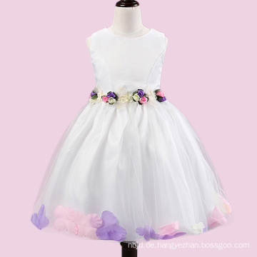 2017 Neues Blumenmädchen-Baby-Kind-Kleid-geschwollenes Abendkleid